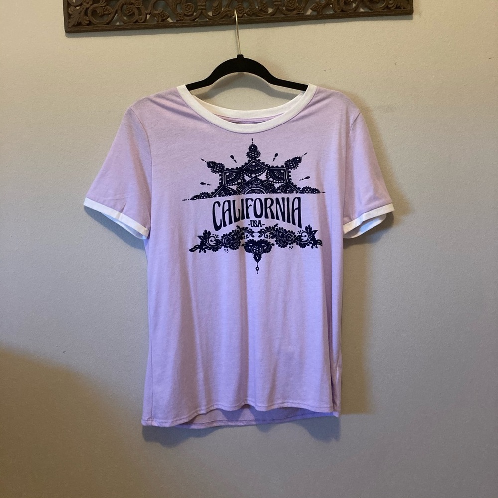 PRINT SHOP lilac t-shirt